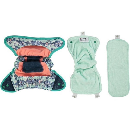 Close, Pop-in pieluszka wielorazowa AIO Z NAPAMI, Snow Leopard