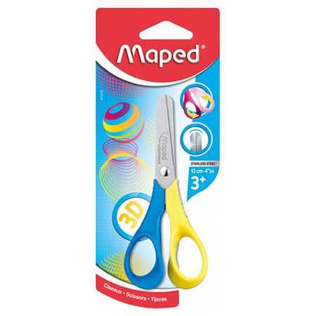 Nożyczki dziecięce profilowane 12 cm Maped VIVO 3D