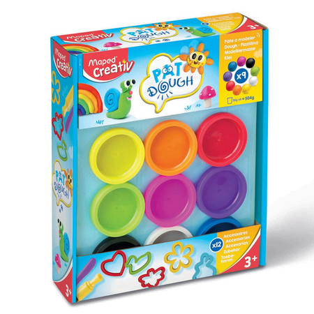 Creativ masa plastyczna 9x56g + akcesoria do pieczenia