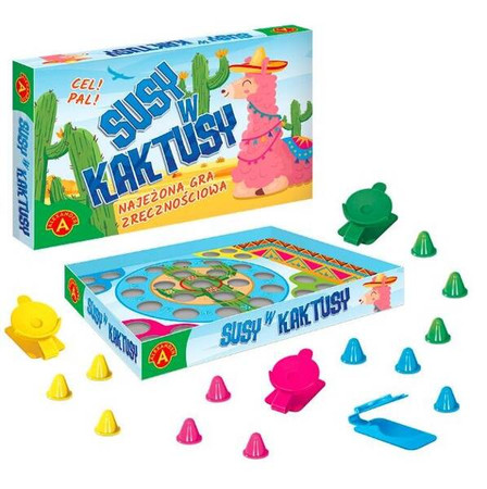 Gra zręcznościowa Susy w kaktusy Skaczące czapeczki pchełki