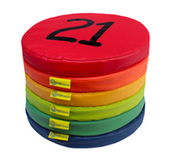 Poduszki zestaw Liczby 21-25 + 1 gładka (6 szt.) AKSON