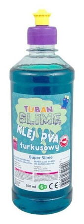 Klej do papieru PVA 500 ml turkusowy
