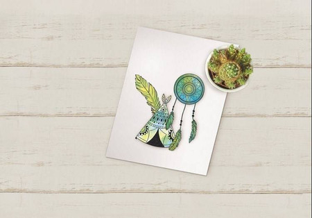 Stemple silikon z wykrojnikami Indianie