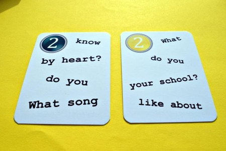 Fun Card English My Next 50 Questions