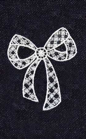 Naprasowanka koronkowa Kokarda