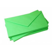 Koperty zielone fluo neon 120 g/m2 DL 10 szt