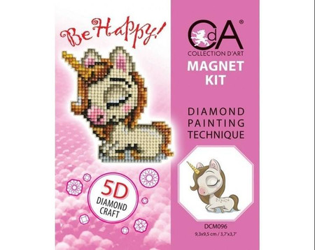 Diamentowa Mozaika z magnesemem Jednorożec 6