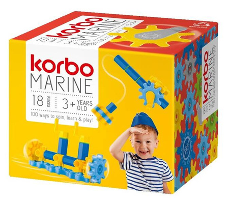 Klocki Korbo - zestaw Marine 18 elementów
