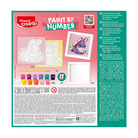 Creativ malowanie po numerach kotek/króliczek