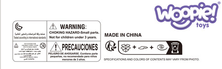 WOOPIE BABY Piramidka Sensoryczne Kubeczki Gwiazdki + Piłeczka