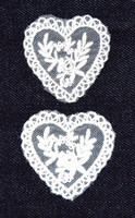 Naprasowanka koronkowa Serca