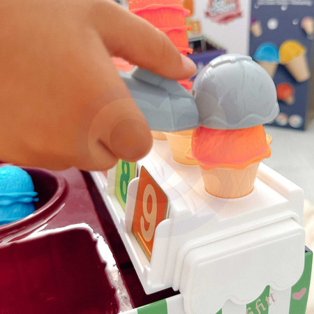 WOOPIE Lodziarnia XXL Sklep Zestaw Mały Sprzedawca + Nauka Liczenia 87 el.