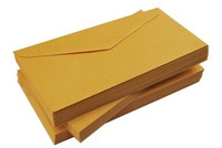 Koperty kolorowe pomarańczowe ciemne Dl 90g 10szt