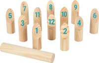 Gra Kubb z liczbami Kręgle wikingów Active 12402 Small Foot