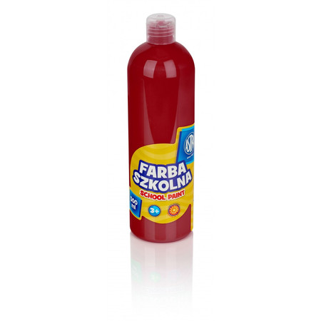 Farba plakatowa 500 ml Astra - Czerwona ciemna