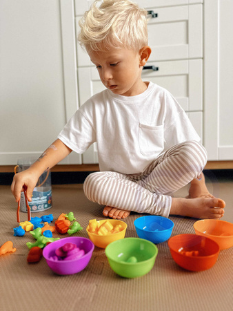 WOOPIE Gra Edukacyjna Sorter Kolorów Pojazdy 44 el.