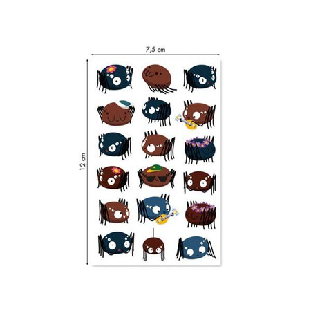 Naklejki 3D wypukłe Urocze Pajączki