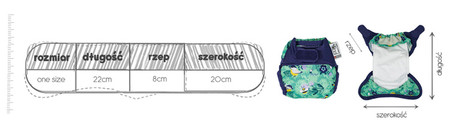 Close, Pop-in Newborn pieluszka wielorazowa, Orangutan