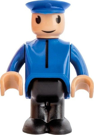 Pociąg z maszynistą na baterie zielony