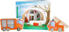 Drewniana książka dla dzieci z figurkami Straż pożarna 12040-SFD-Small Foot Design, zabawki edukacyjne