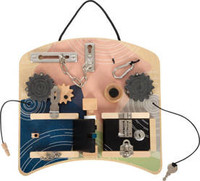 Drewniana tablica motoryczna z zamkami Small Foot