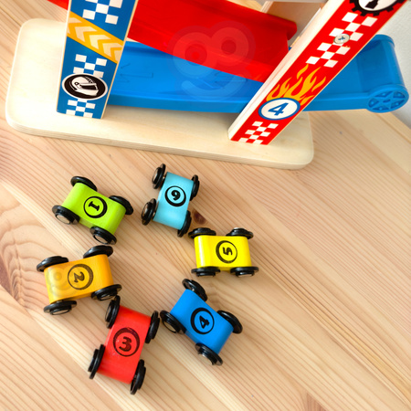 TOOKY TOY Kolorowa  Zjeżdżalnia Tor Dla Samochodów