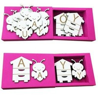 Układanka do nauki samogłosek - Pszczółki I Ule (Duże Litery)