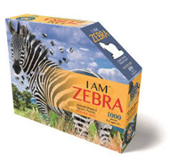MADD CAPP,  Puzzle konturowe I AM - Zebra 1000 elem.