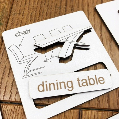 Układanka tematyczna do nauki angielskiego - Living Room