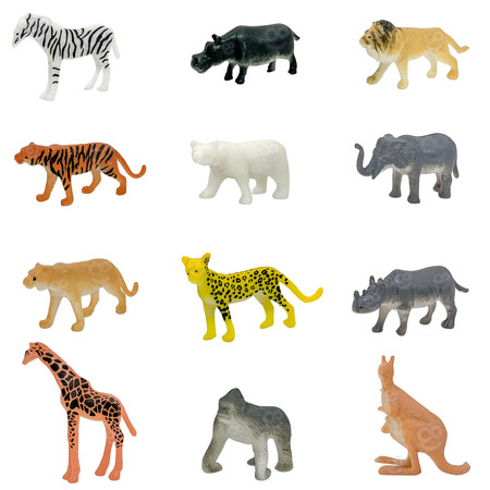 WOOPIE Zestaw Figurki Zwierzęta Safari 34 szt.