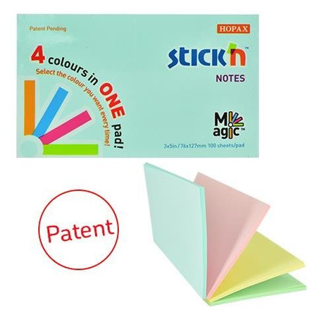 Notes Samop. Magic Pad 76x127mm Pastel Mix