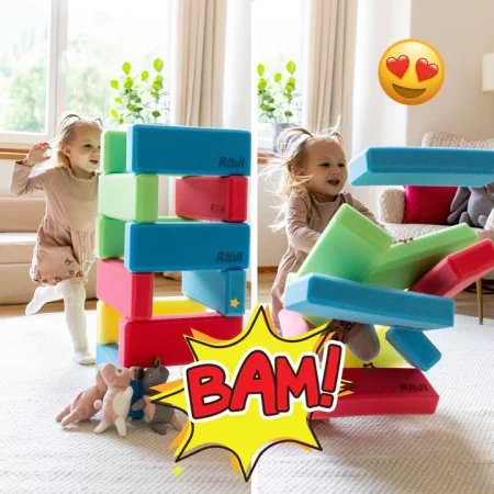 Piankowe klocki konstrukcyjne Compact Riwi