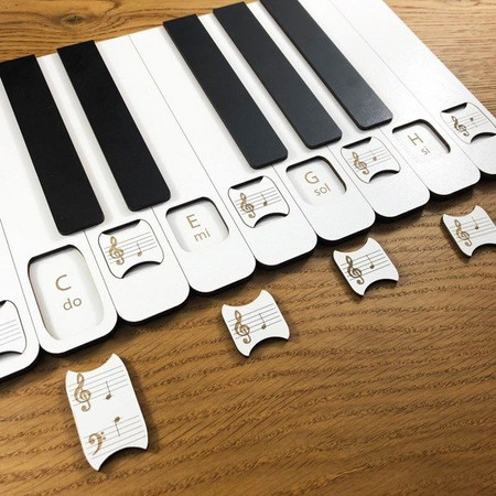 Układanka pianino do nauki rozkładu nut na klawiaturze