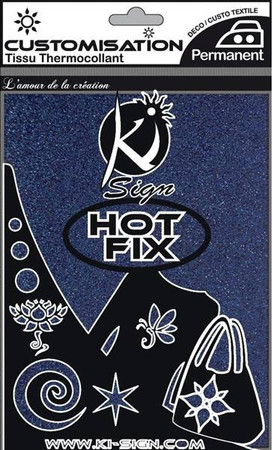 Naprasowanka arkusz 20x15cm Brokat Granat