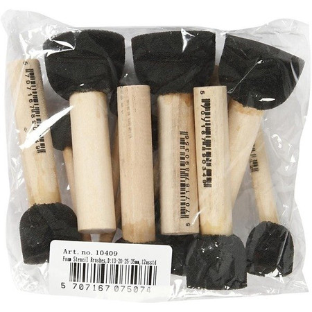 Pędzel gąbkowy okrągły do tapowania 25 mm