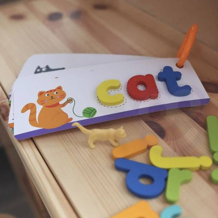 TOOKY TOY Puzzle Alfabet Nauka Literek Słów Zwierzątka 57 el.