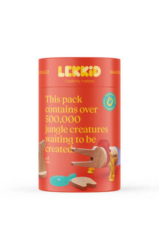 Drewniane klocki magnetyczne Dźungla Lekkid