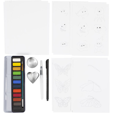 Zestaw do Akwareli Potwory i Motyle