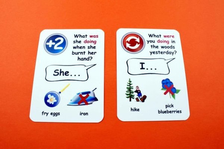 Fun Card English Past Continuous