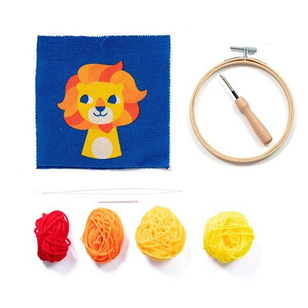 Zestaw Punch Needle dla dzieci Lew D: 13 cm