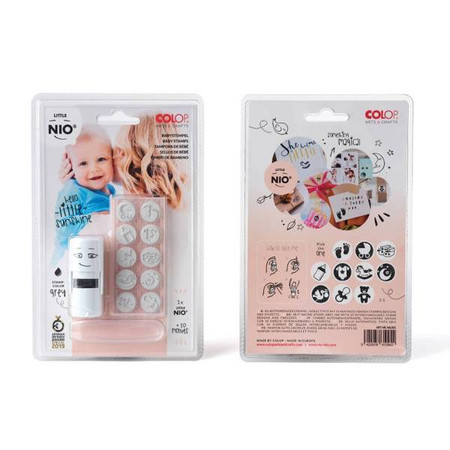 Pieczątka samotuszująca Little NIO - witaj na świecie