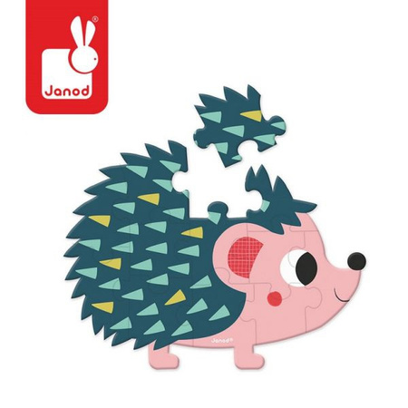 Mini puzzle Baby Forest 12 elementów Jeżyk