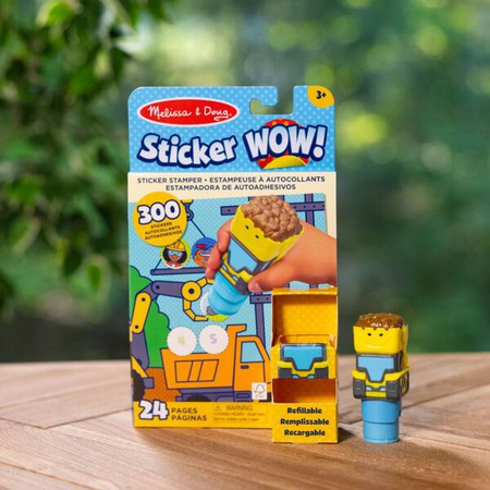 Sticker WOW! Stempelek z naklejkami Buldożer