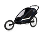 Hamax - Przyczepka rowerowa BREEZE z zestawem do biegania, podwójna - Navy/cream