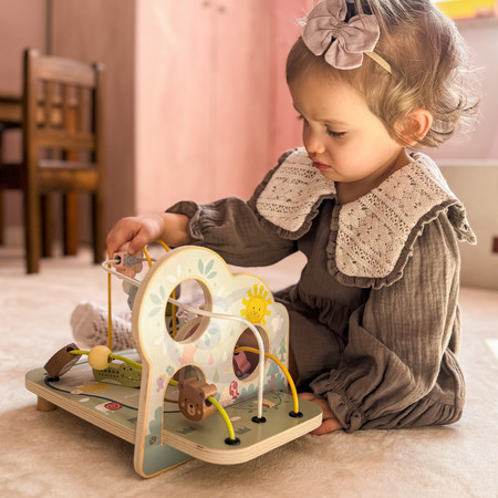 TOOKY TOY Drewniana Pętla Motoryczna Leśny Labirynt