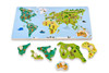 Układanka z uchwytami mapa świata