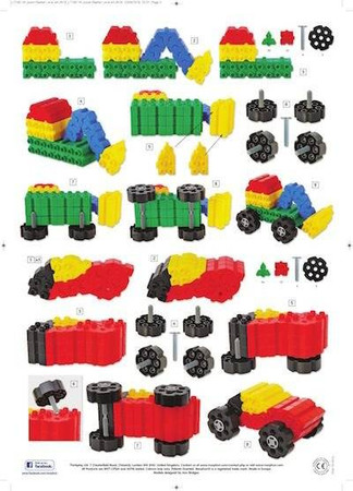 Mini zestaw Morphun Pojazdy, klocki konstrukcyjne 64 elementy