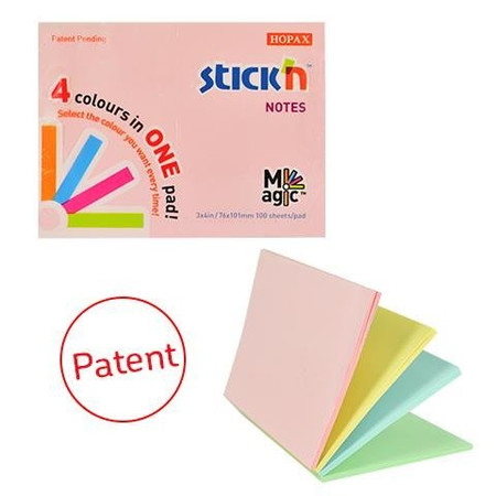 Notes Samop. Magic Pad 76x101mm Pastel Mix