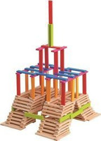 Klocki drewniane planks 200 sztuk