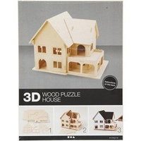 Puzzle 3D drewniane dom wariant 3